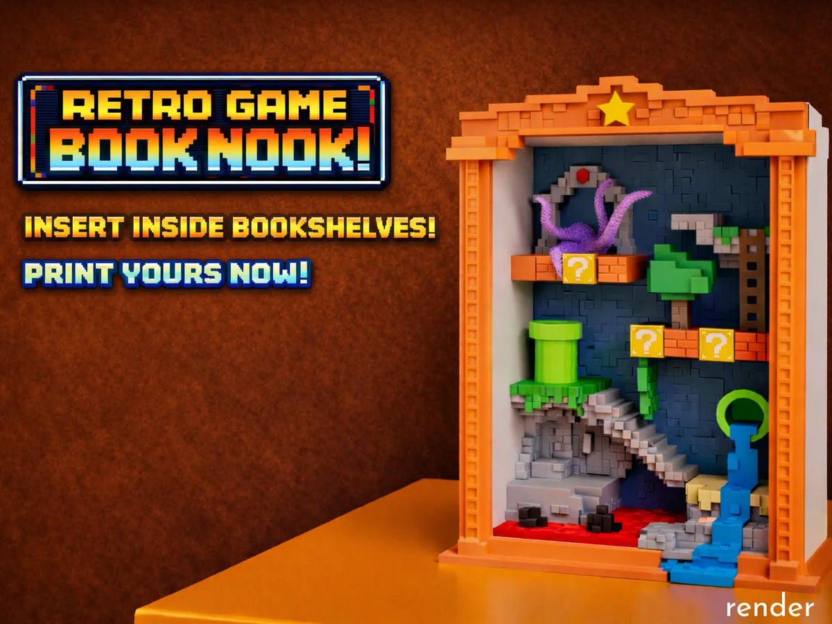 Coin de livre – Jeu Rétro - Geek Print