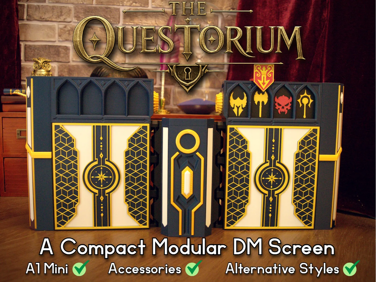 The Questorium - Écran de MJ ou MD compact - Geek Print