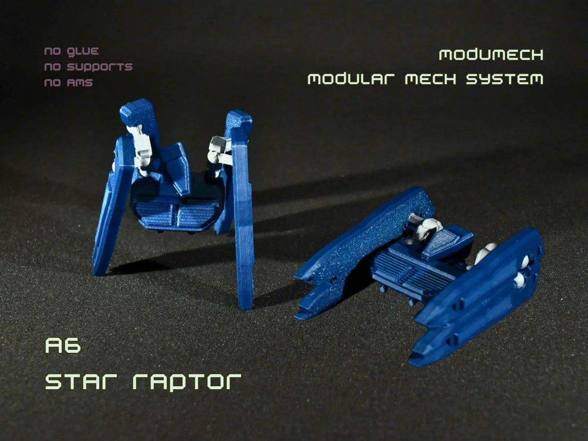A6 Star Raptor - ModuMech - Mecha transformable - Figurine Print
