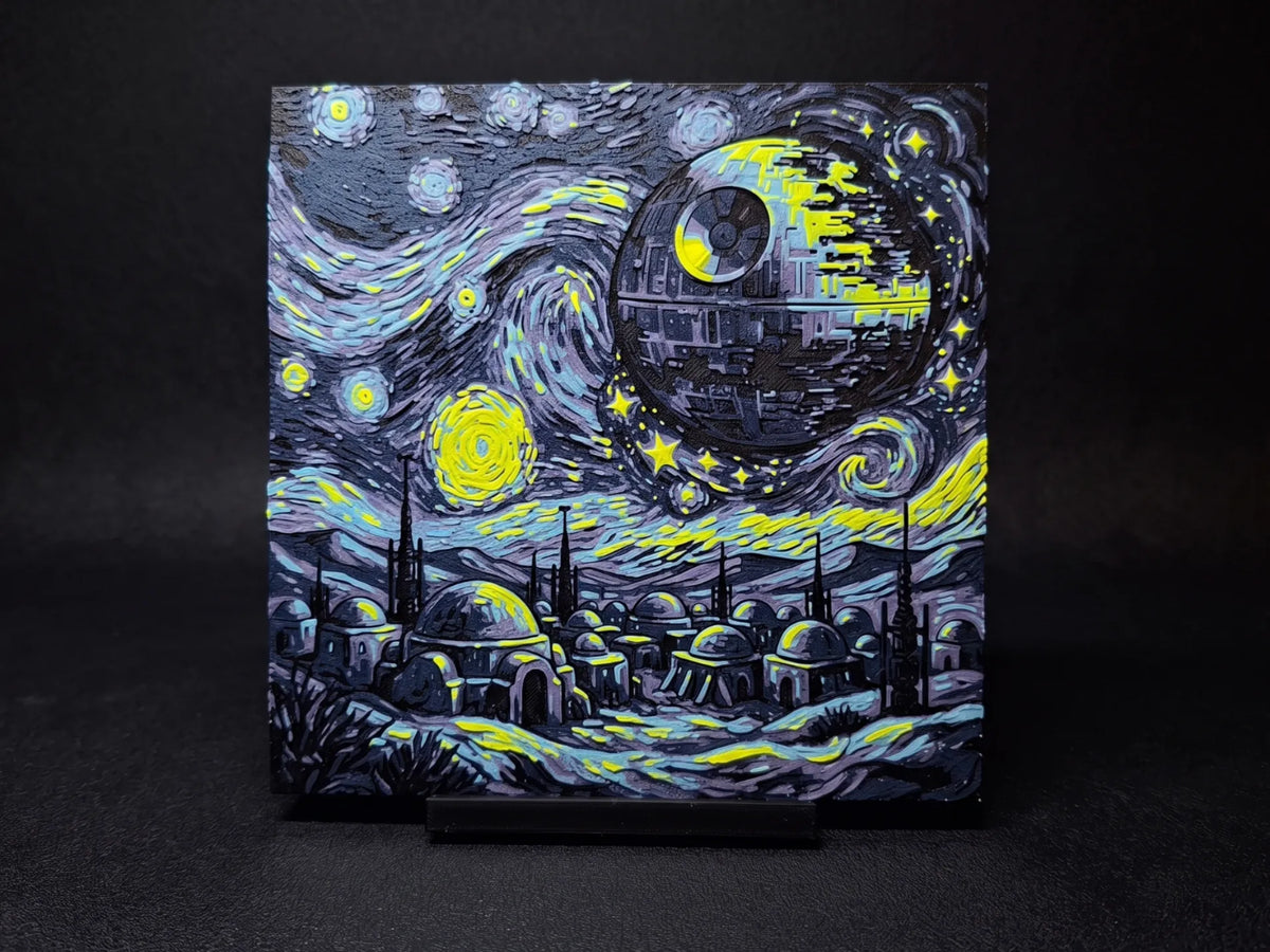 Nuit Étoilée de l'Étoile Noire - Hueforge - Art Print