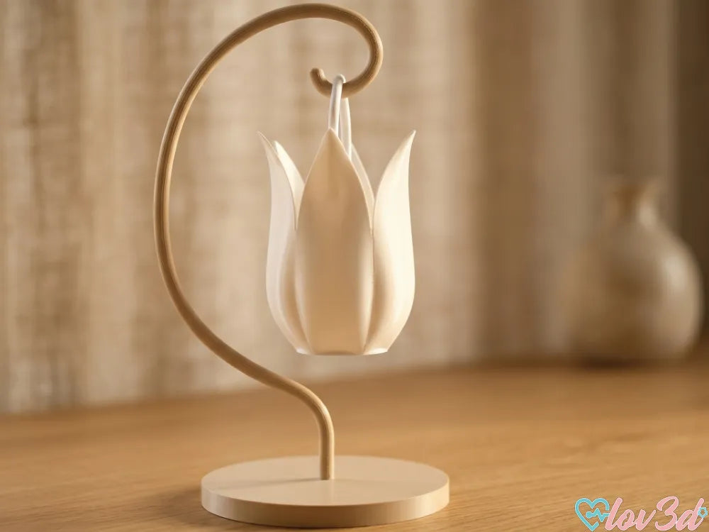 Lampe Fleur Tulipe Suspendue Élégante & Support - Lumière Print