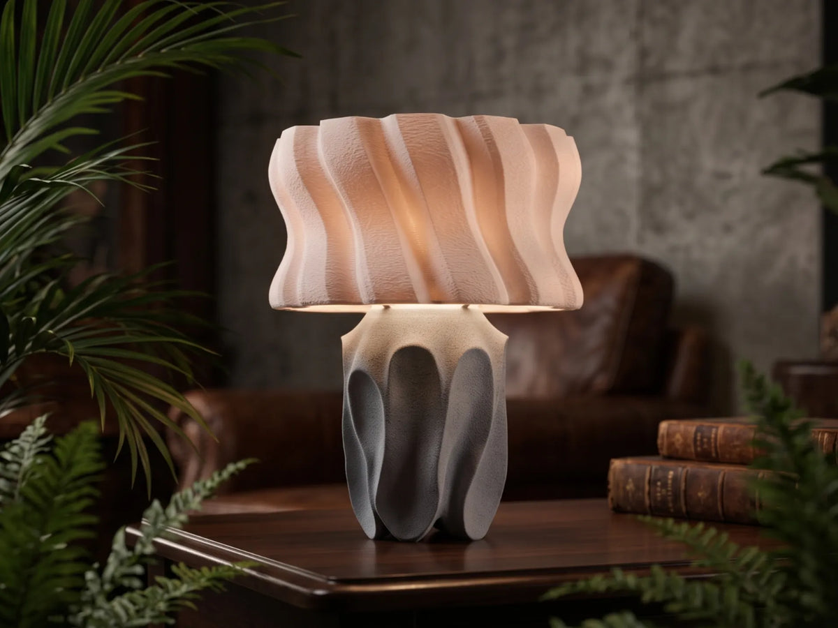 Lampe de Table DriftBloom – Lampe de Bureau Ambiante Organique - Lumière Print