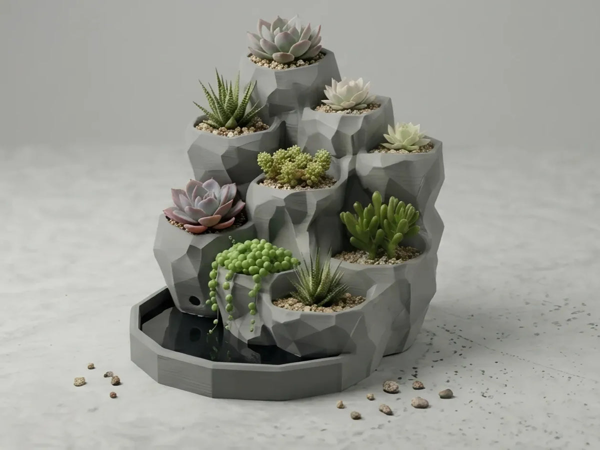 Pot à succulentes - jardinière - avec drainage - Jardin Print