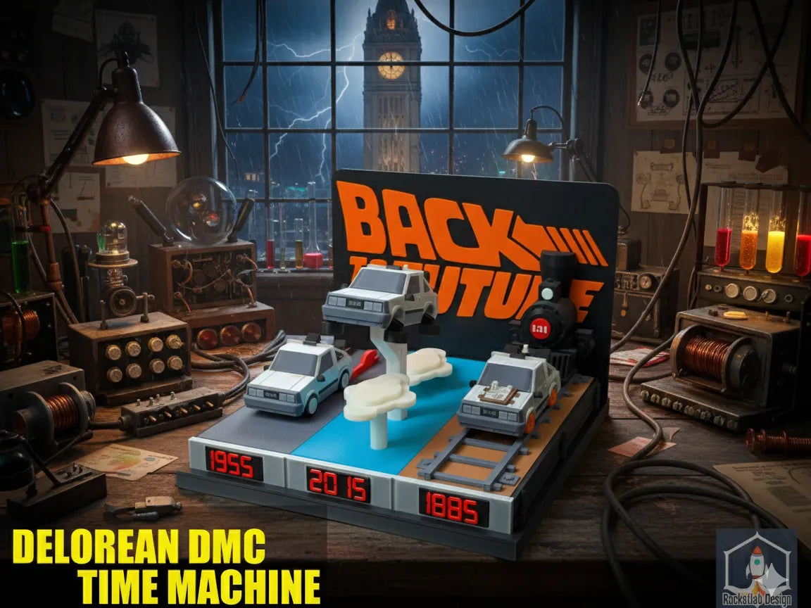 Retour vers le Futur Diorama - Geek Print