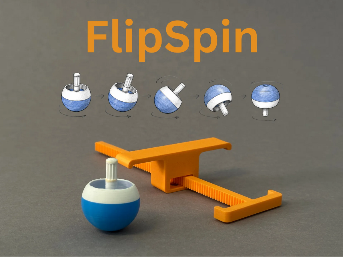 FlipSpin - Toupie auto-renversante - Jeux Print