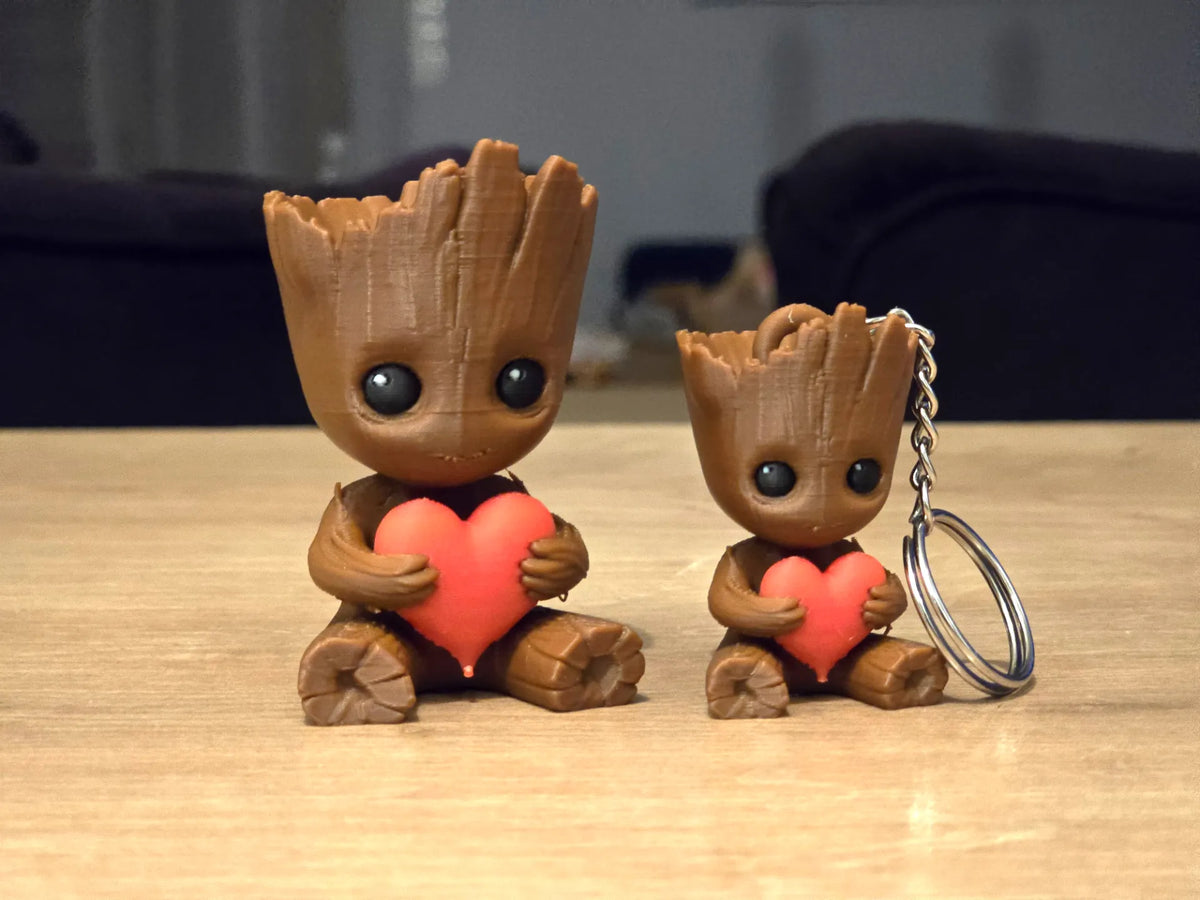 Figurine et porte-clés Bébé Groot de la Saint-Valentin - Fêtes Print