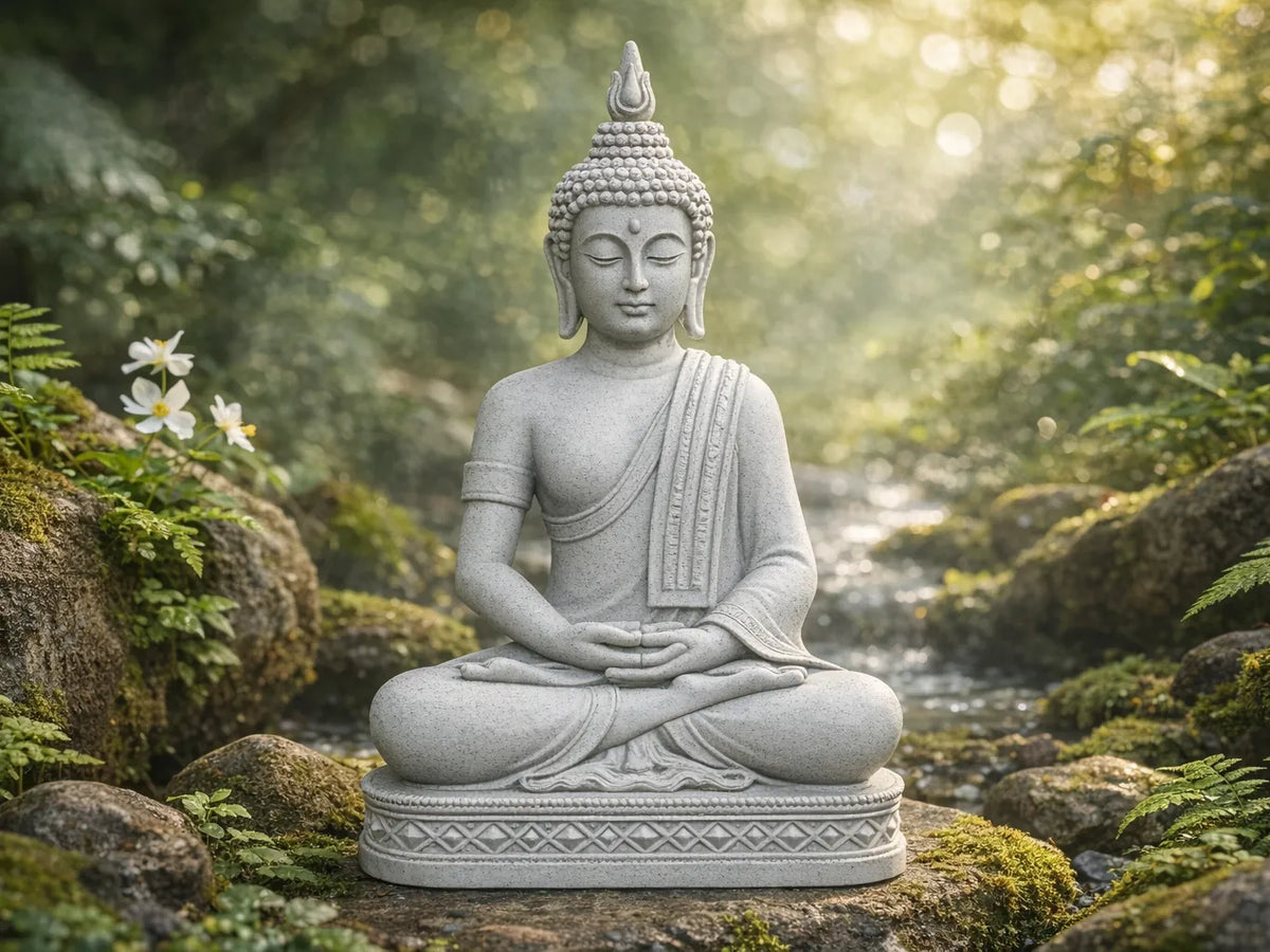 Jeune statue de Bouddha - Figurine Print