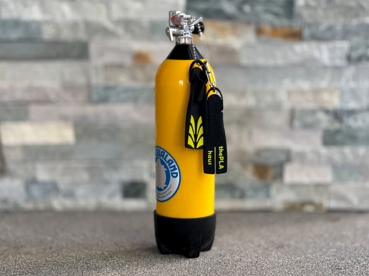 Étiquette de nom porte-clés Palme de plongée sous-marine - Sport Print