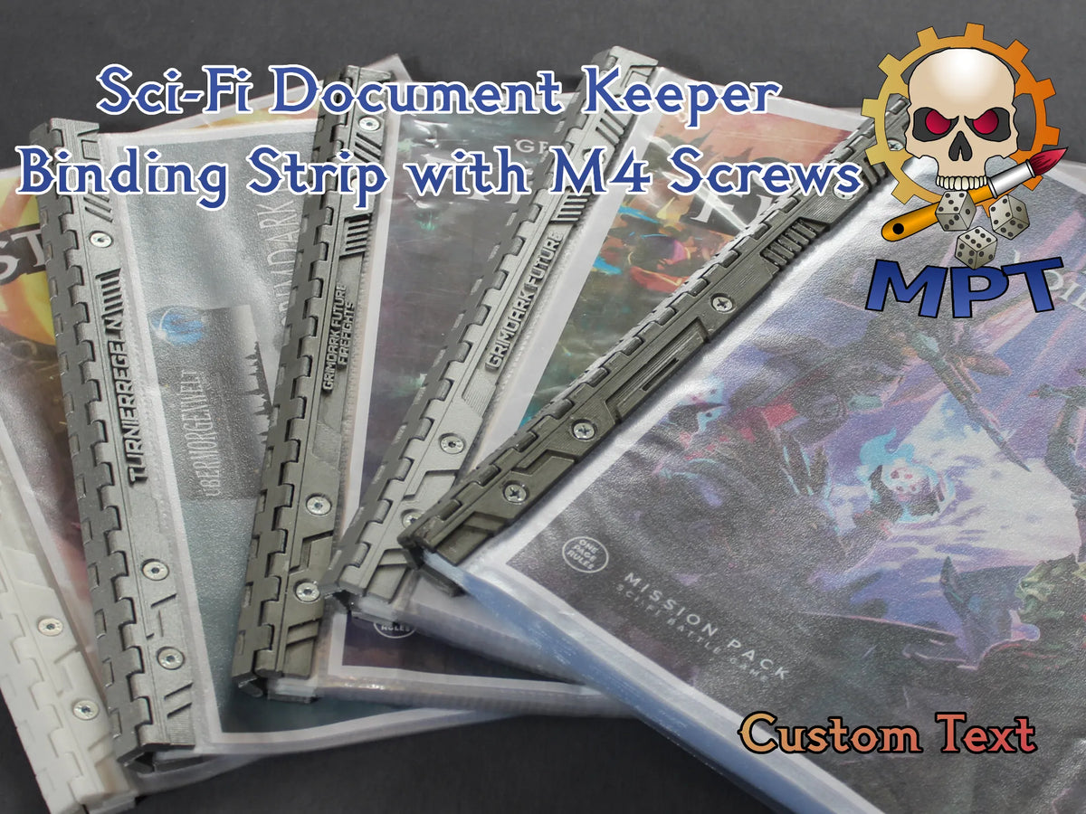 Organiseur de documents Sci-Fi/Bande de reliure avec vis M4 - Geek Print