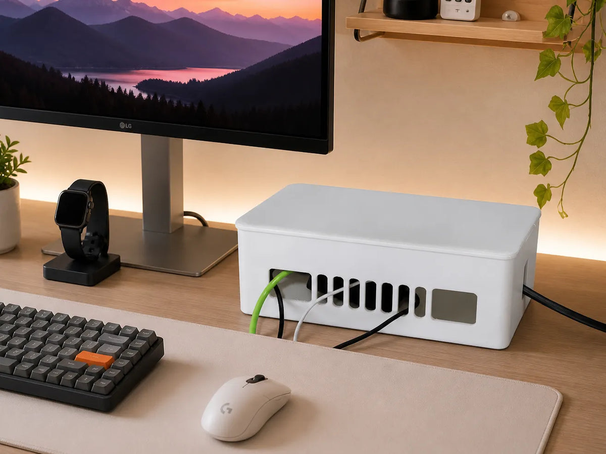 Boîte de gestion de câbles minimaliste - Bureau Print