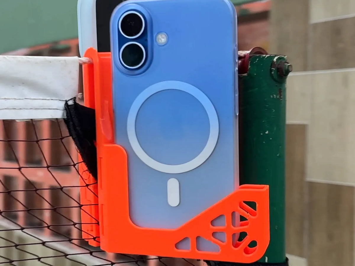 Support de téléphone pour filet de tennis, de badminton et de pickleball - Sport Print