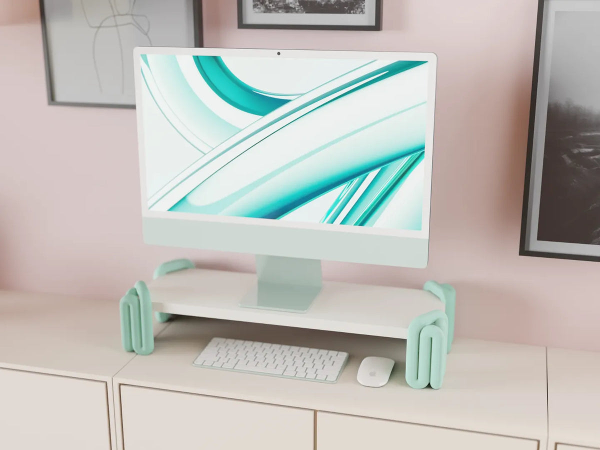 Pieds d'Élévateur d'Écran Wibble Esthétique - Bureau Print