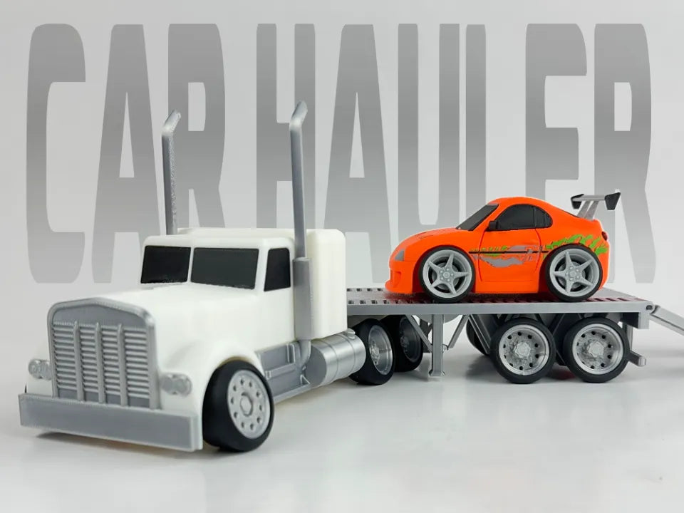 Camion semi-remorque Tooned Car Hauler - Maquette Print
