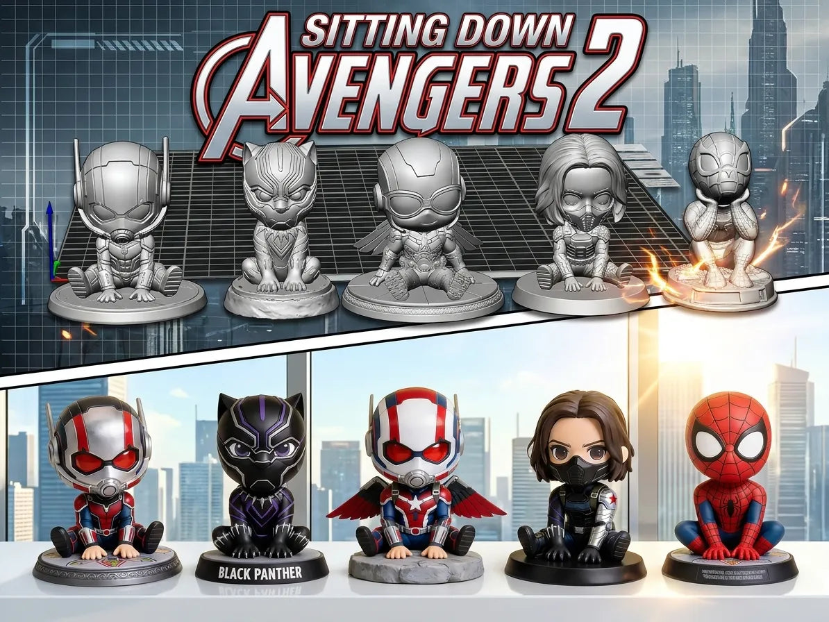 Marvel assis 2 - Geek Print