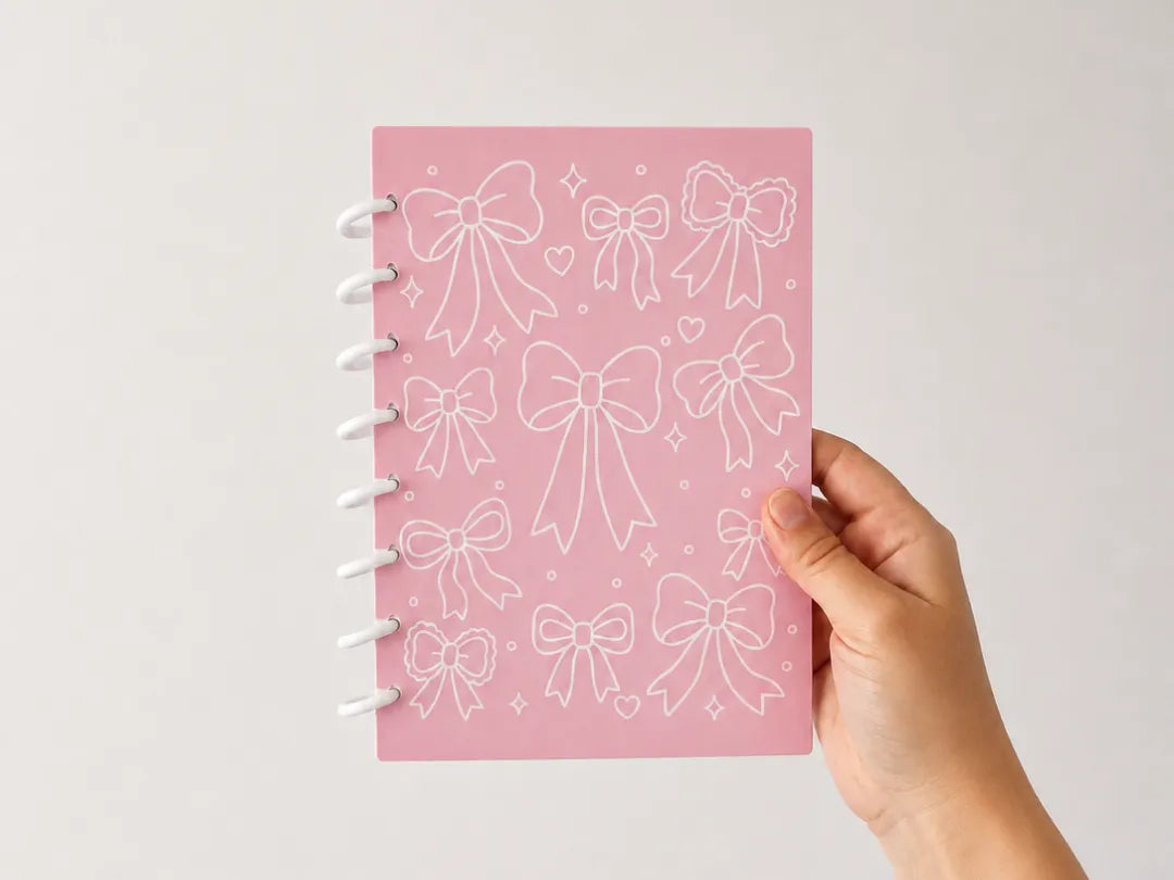 Carnet à disques Coquette – Journal avec nœud – A5 - Voyage Print