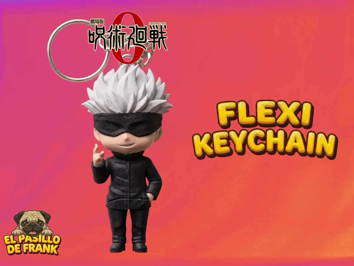 Satoru Gojo (Jujutsu Kaisen) Porte-clés Flexi - Figurine Print