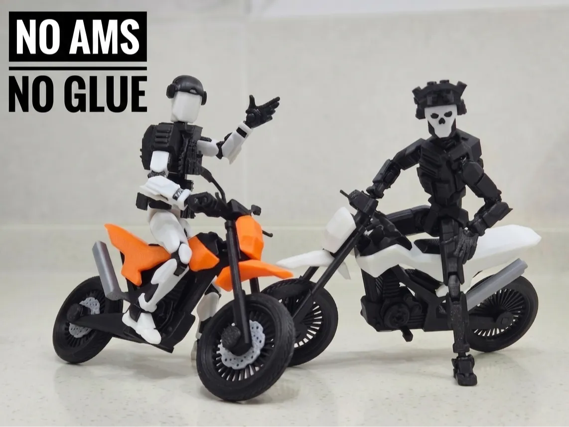 Dummy 13 (1/12) Moto tout-terrain tactique de haute qualité - Auto Print