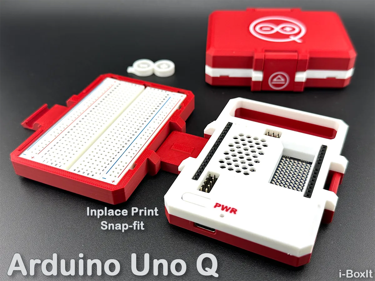 Boîtier Arduino Uno Q – Laboratoire de voyage - Tech Print