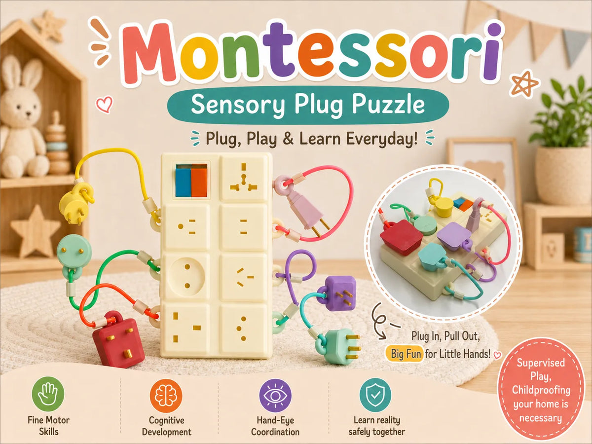 Jouet puzzle Montessori multi-prises sensoriel - Jeux Print