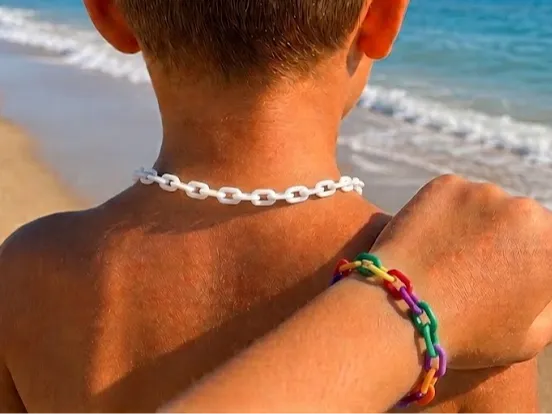 Chaîne de bracelet et collier modulaire personnalisable - Bijoux Print