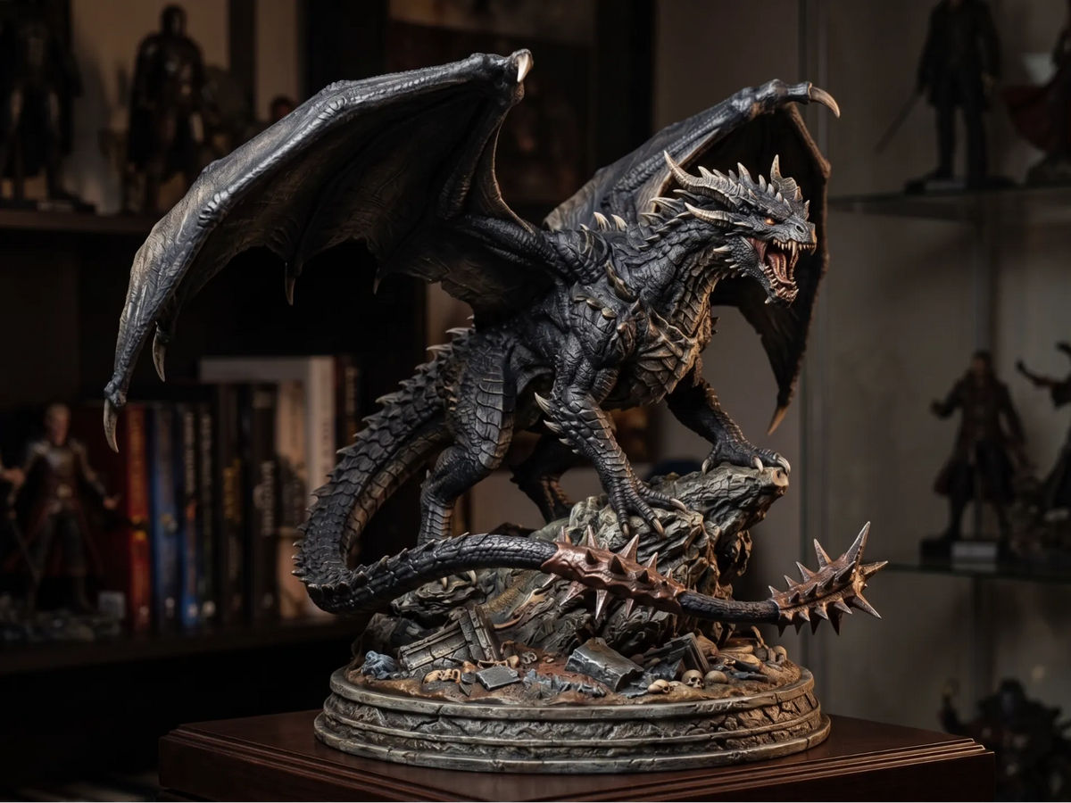 Tairn dragon noir, quatrième aile - Cosplay Print