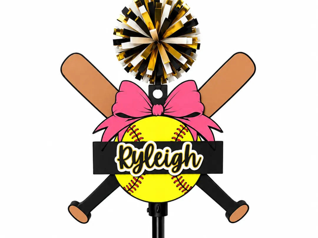 Bâton de supporter de softball personnalisé - Sport Print