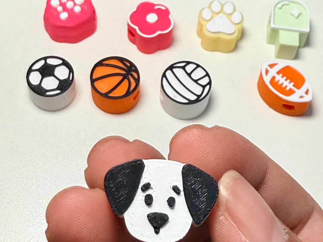 Collection de Breloques Mignonnes Kawaii pour Paracorde 4mm - Cadeau Print