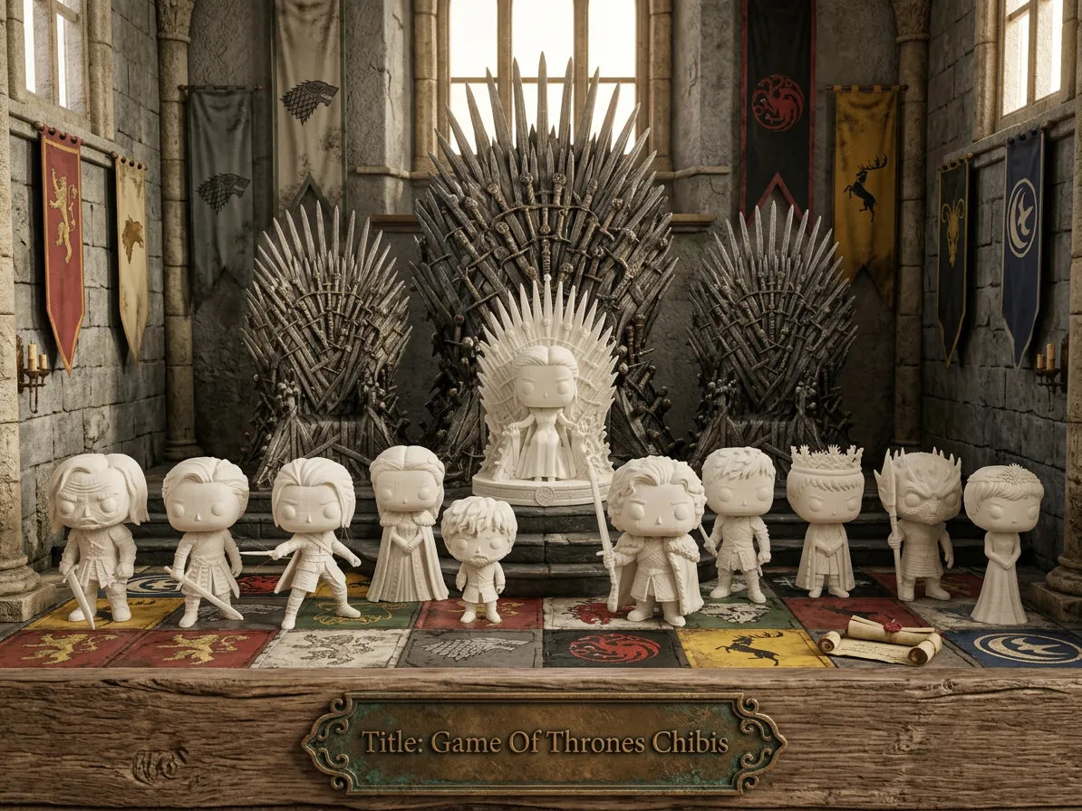 Game Of Thrones - Set Chibi - Geek Print