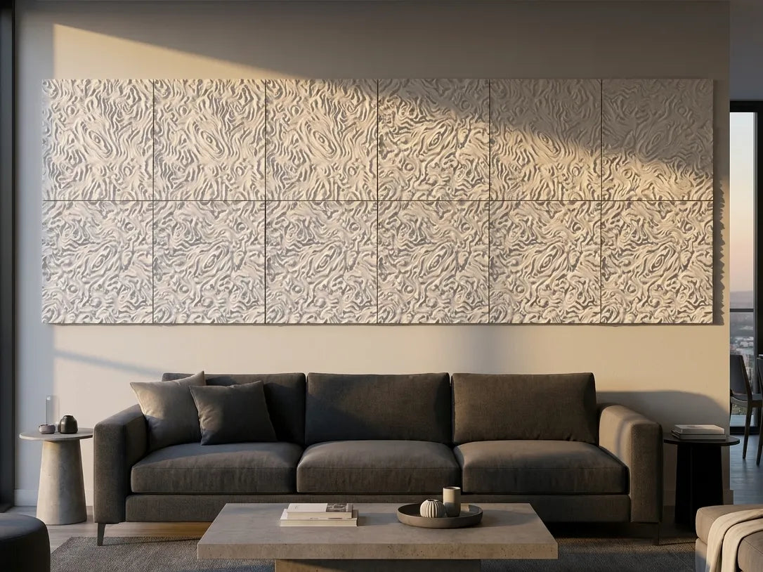 Décoration Murale Vague Infinie – Panneaux Modulaires 3D - Art Print
