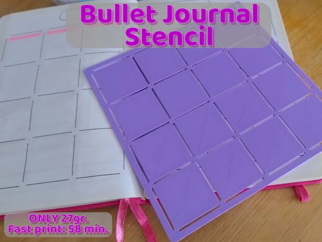 Pochoir calendrier bullet journal - Voyage Print