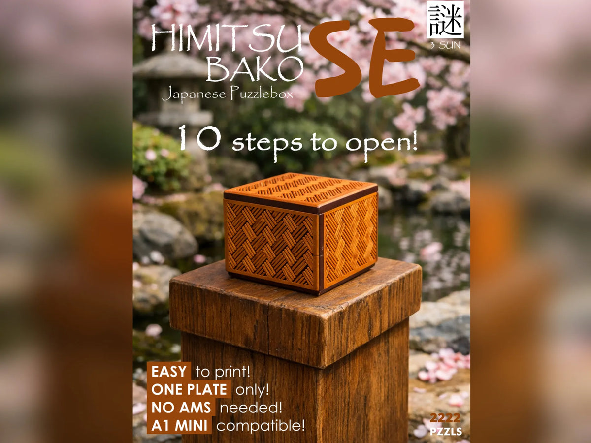 Himitsu Bako SE – Boîte à puzzle japonaise à 10 étapes - Jeux Print
