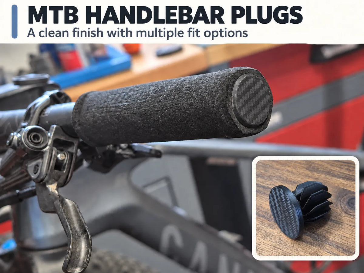 Bouchons de guidon VTT universels 18mm - Vélo Print