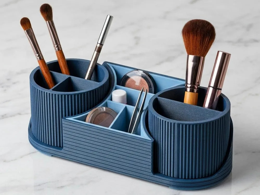 Organisateur de coiffeuse : Maquillage et rangement de bureau - Beauté Print