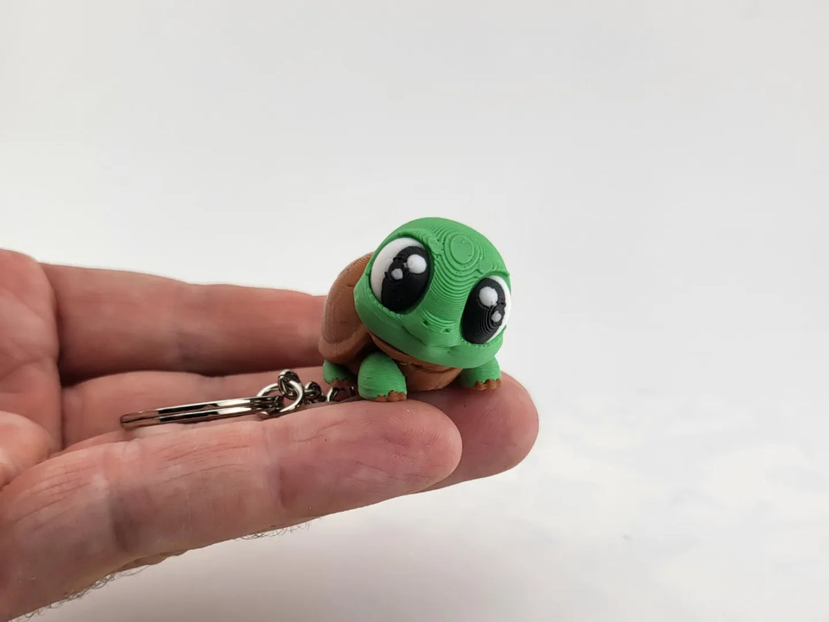 Porte-clés Mignonne Tortue – Mini Animal de Poche - Figurine Print