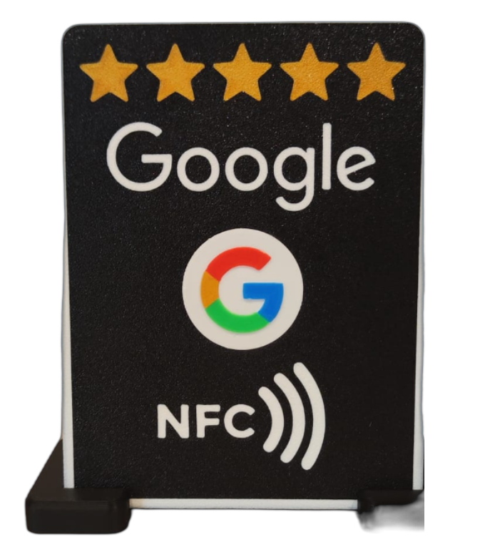Présentoir Avis Google NFC - vue de face détourée