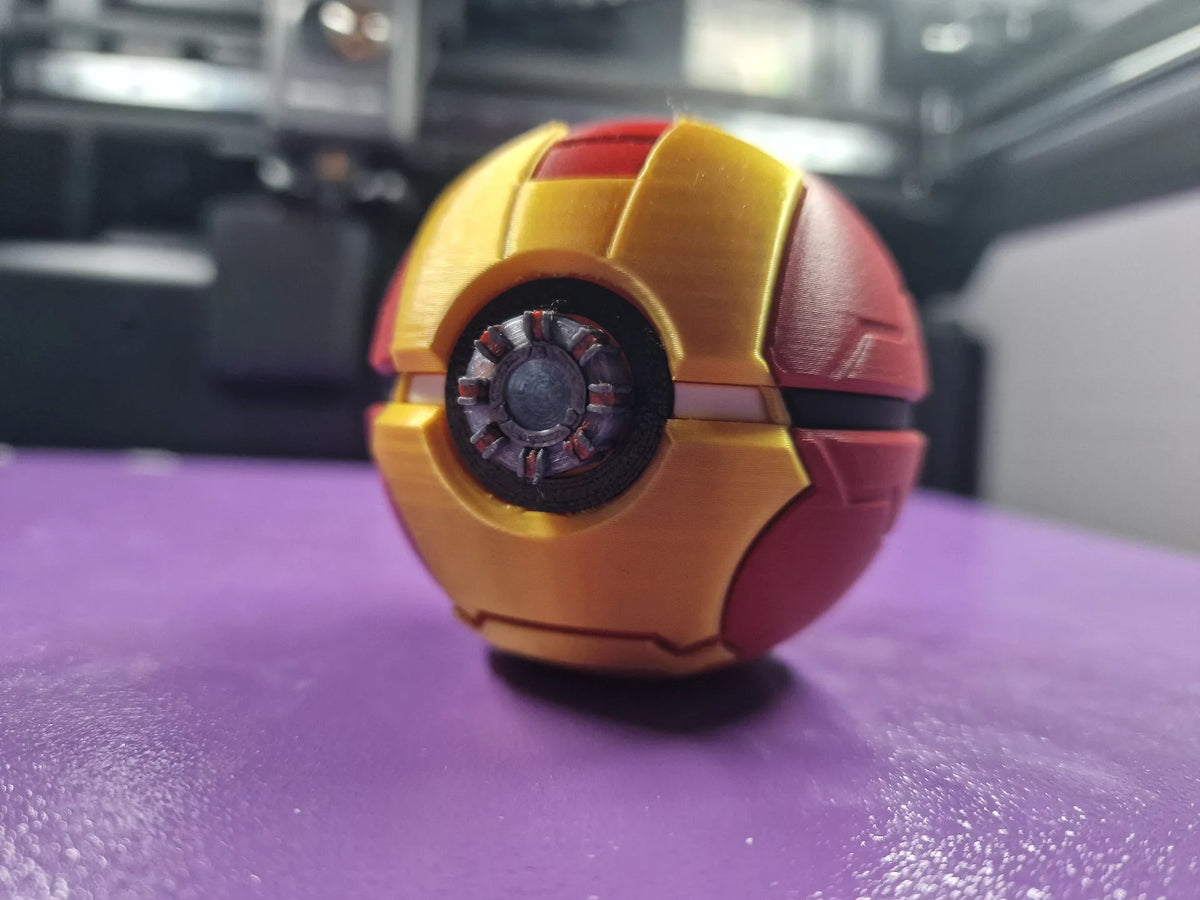 Pokeball Iron Man - Geek Print