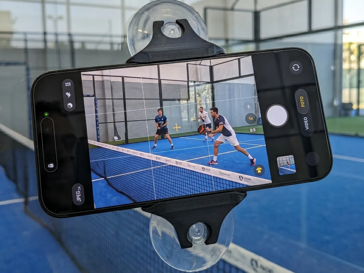 Support de téléphone à double ventouse pour l'enregistrement de padel - Sport Print