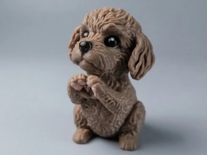 Caniche Chiot - "Pattes-Cœur" - Pet Print