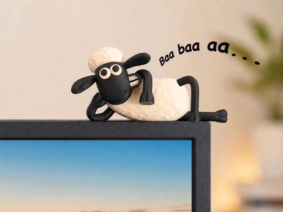 Compagnon d'écran Mouton paresseux – Shaun le mouton moniteur - Figurine Print