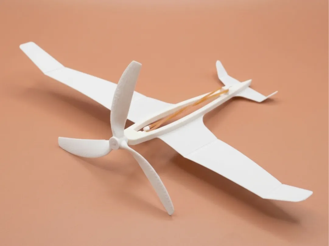 Avion Jouet Propulsé par un Élastique QUI Vole - Maquette Print