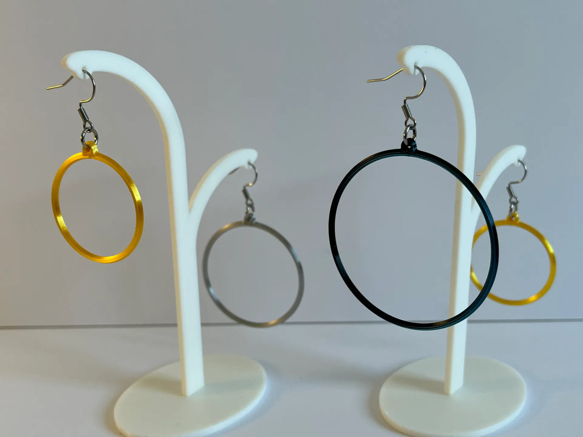 Boucles d'oreilles créoles (paramétriques) - Bijoux Print
