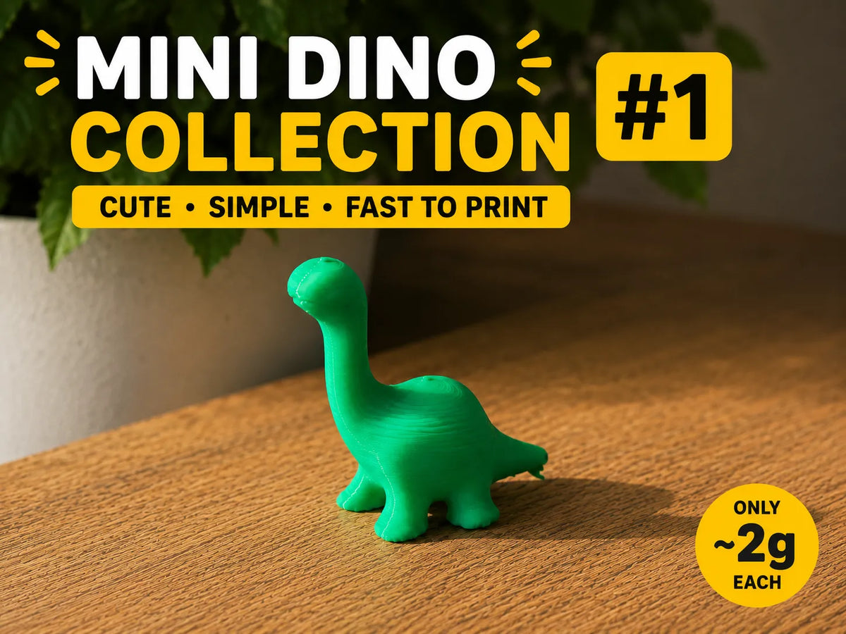 Mini Dino #1 – Dino à long cou - Maquette Print