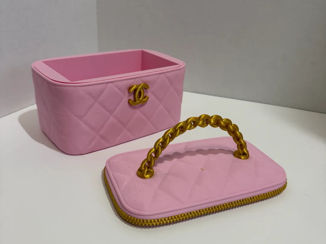"CC" Trousse de maquillage / Boîte de rangement - Beauté Print