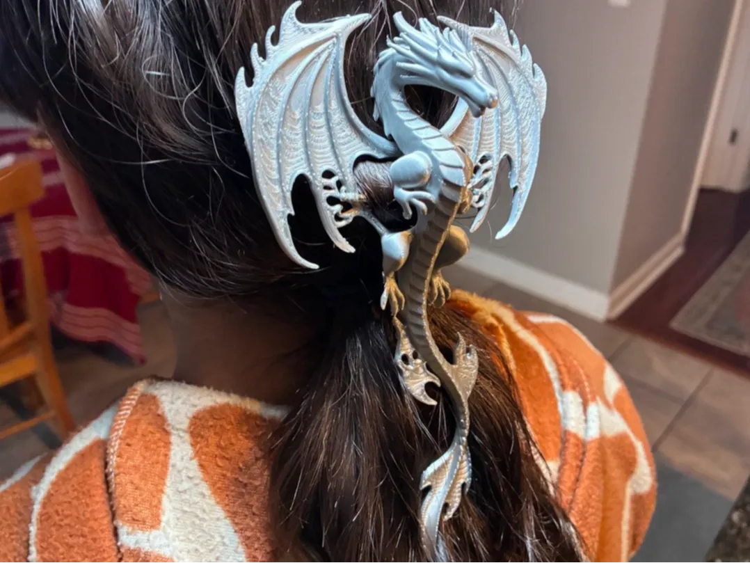 L'Emprise du Dragon - Épingle à Cheveux et Accessoire Mythiques - Bijoux Print