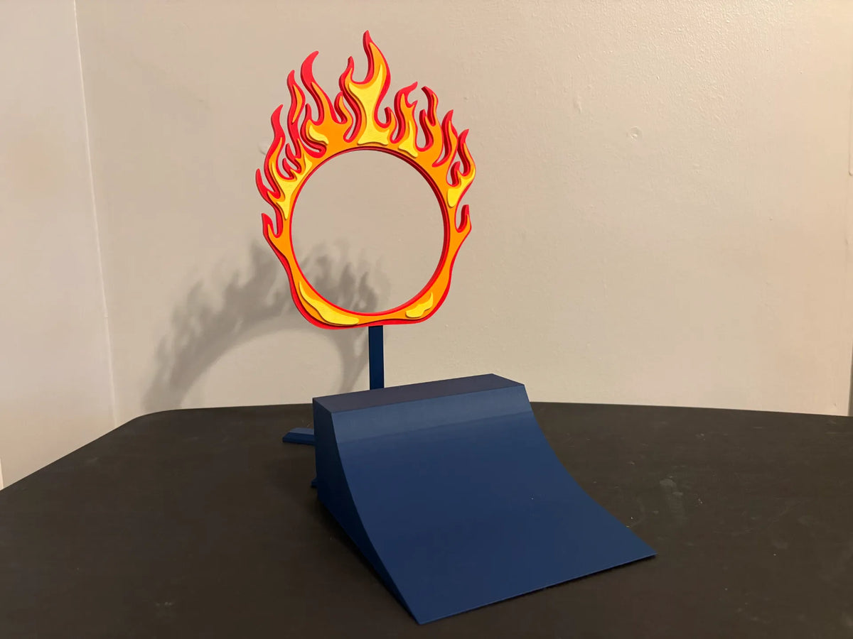 Rampes de Monster Truck et Cerceau Enflammé - Maquette Print