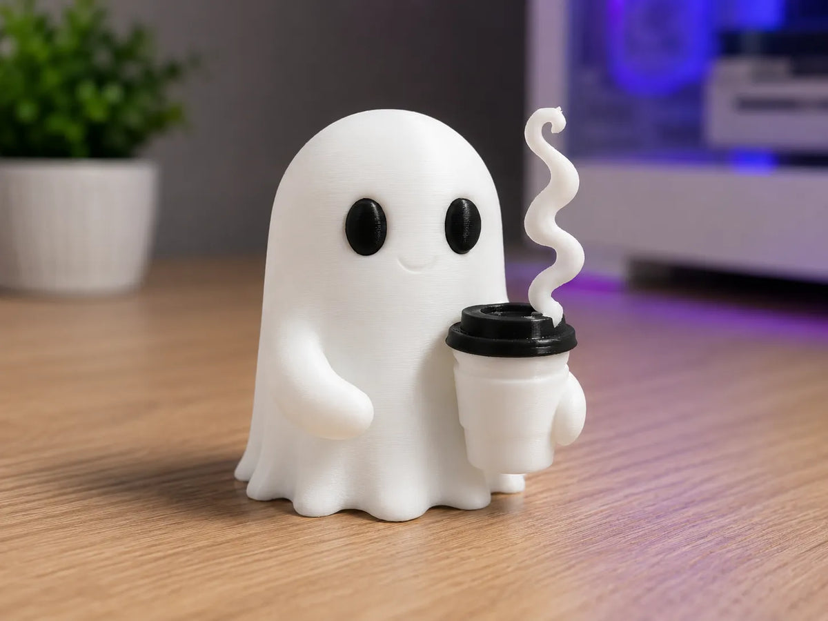 Fantôme Mignon & Café - Geek Print