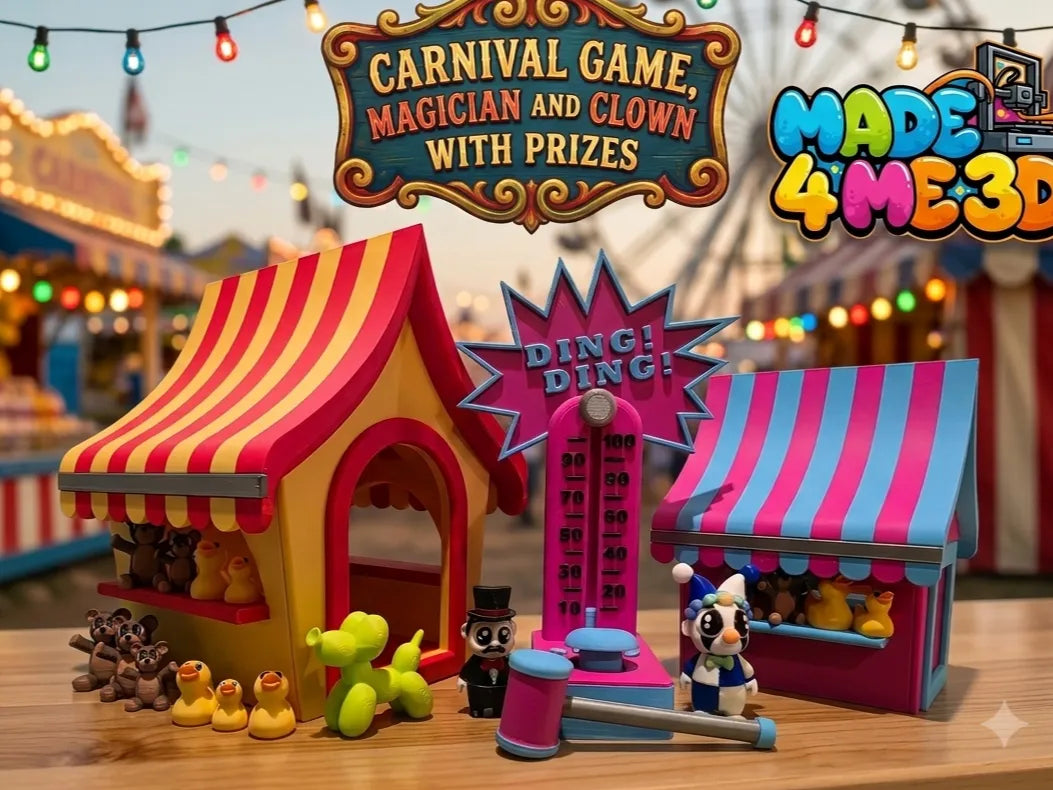 Stand de fête foraine et jeu pour jeu articulé flexible - Fêtes Print