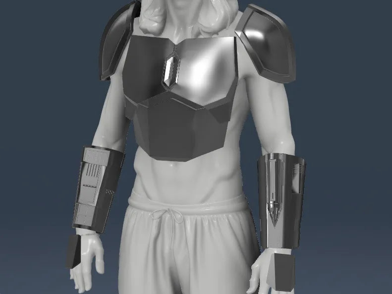Ensemble d'armure de cosplay mandalorien portable à taille réelle - Cosplay Print