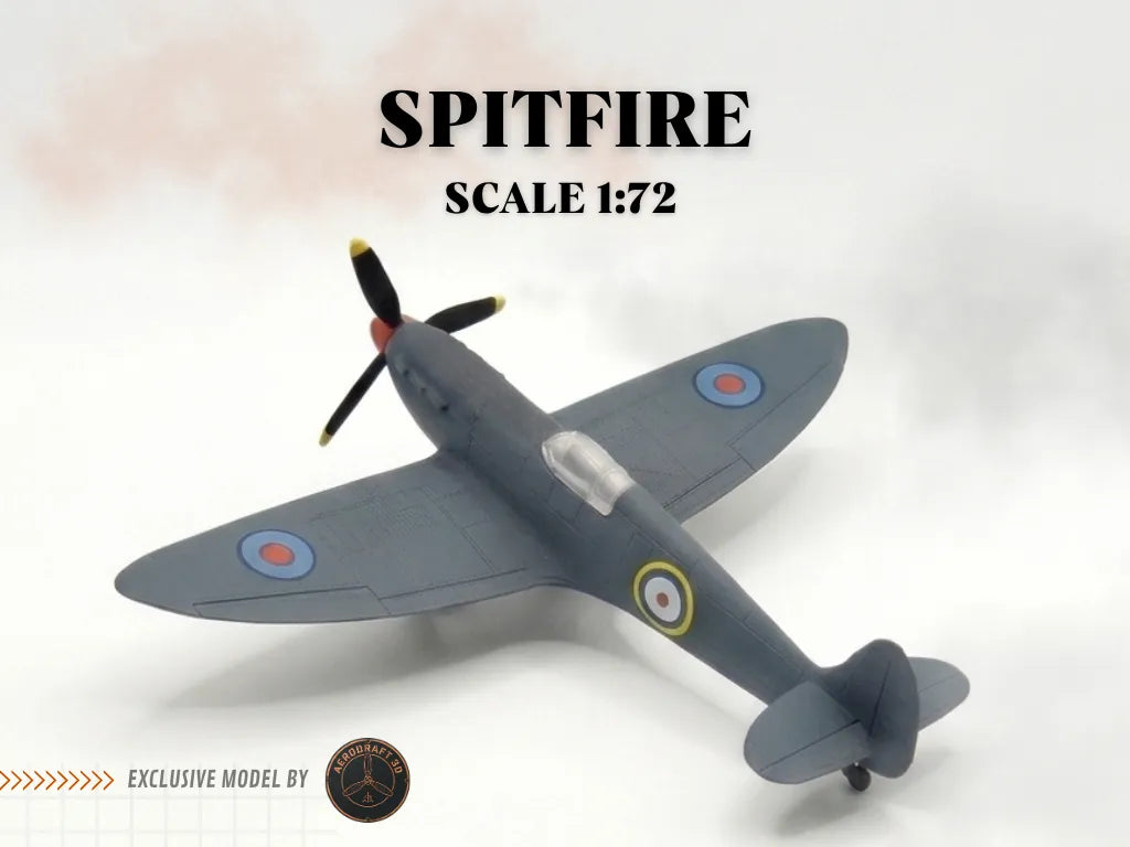Supermarine Spitfire 1:72 - Version au Sol - Maquette Print