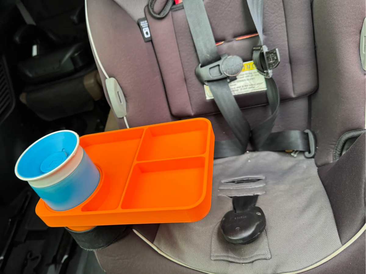 Plateau de collation et porte-gobelet pour siège d'auto - Auto Print